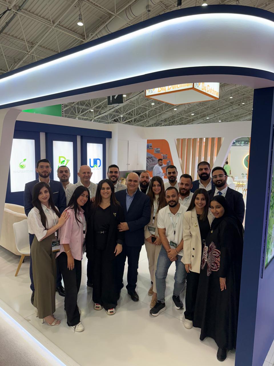 Daccache Agriculture team at the international agriculture exhibition stand
